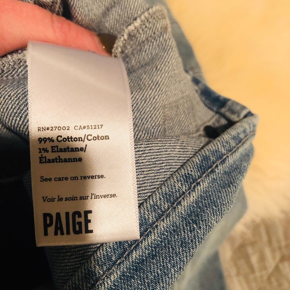 Paige Denim zipper detail jean jacket. Like new - Picture 5 of 5